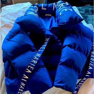 MARBEL MARIE BIG COLLAR COAT size XXL ROYAL BLUE